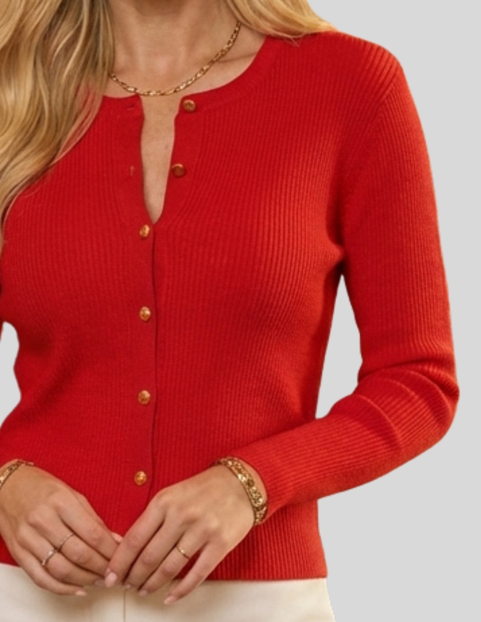 Suéter cuello redondo para mujer 6