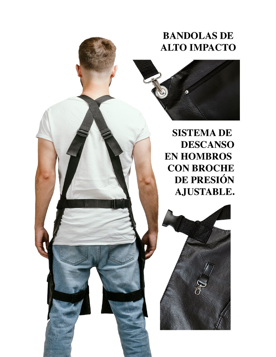 Mandil para barberia barbest split leg