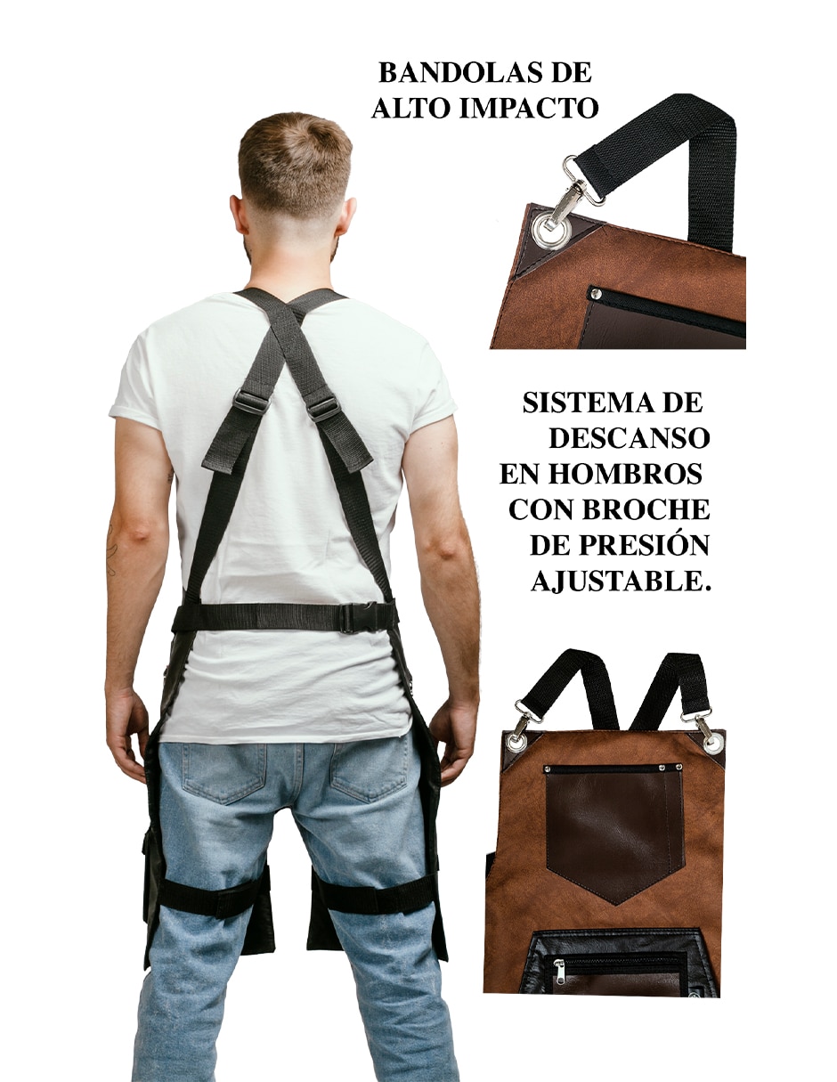 Mandil para barberia split leg 15
