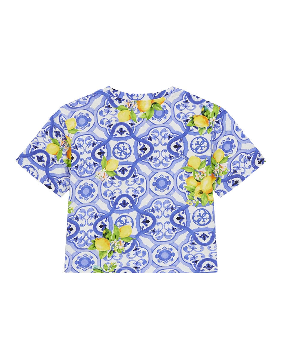 Playera guess kids manga corta para infantil niña 3
