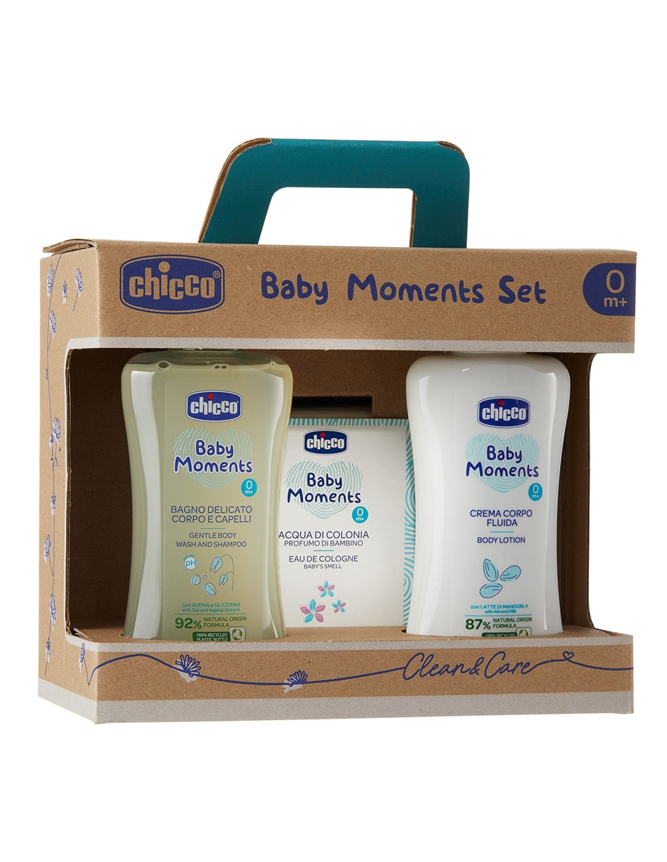 Set baño baby moments 3 piezas unisex