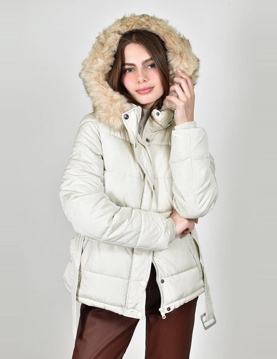 Chamarra acolchada roman fashion para mujer