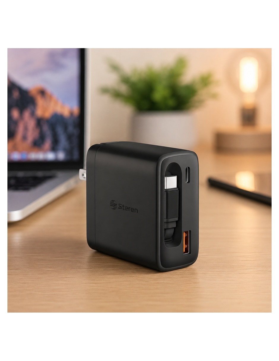 Cargador pared usb + usb tipo c 65 w 2