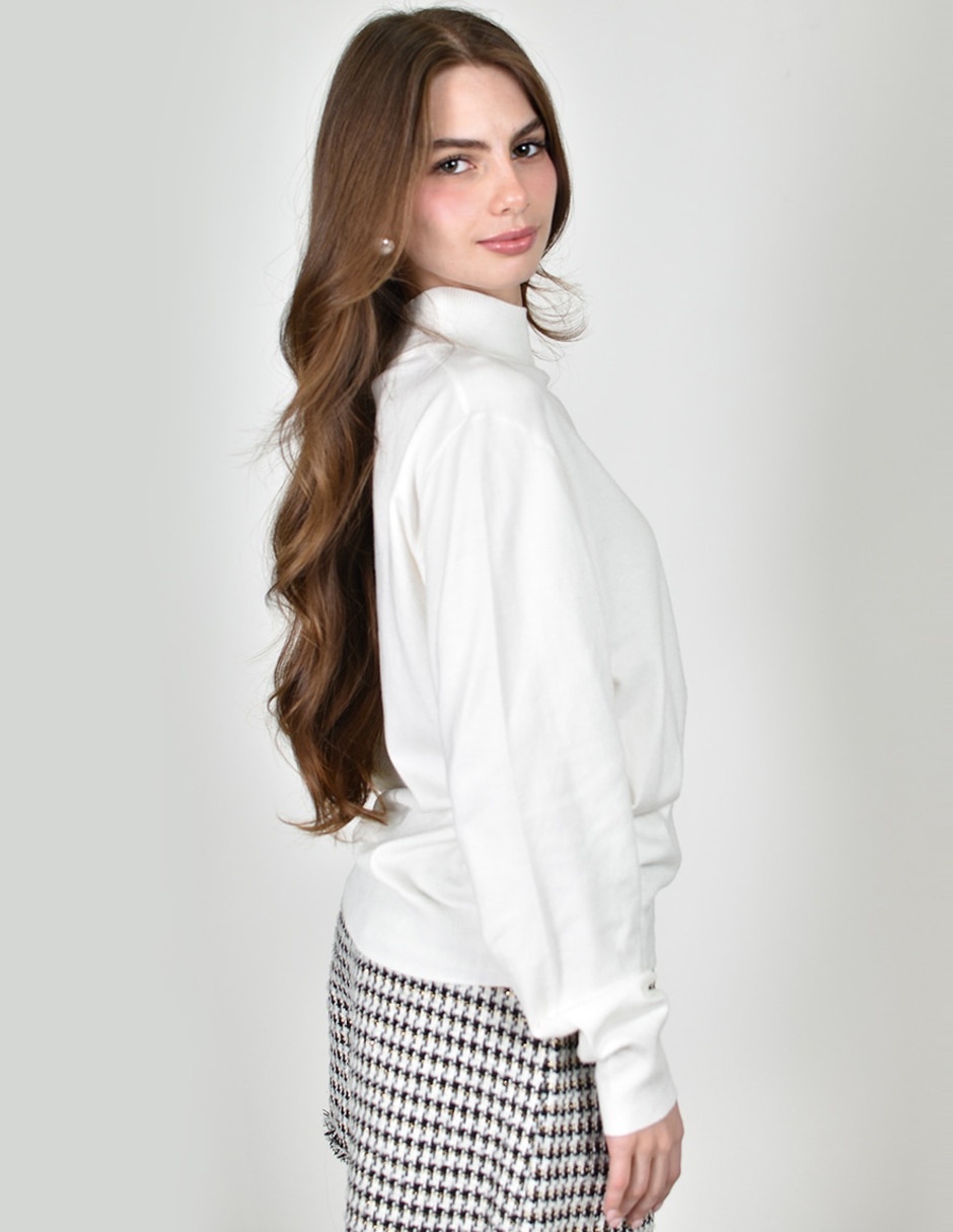 Blusa roman fashion manga larga para mujer