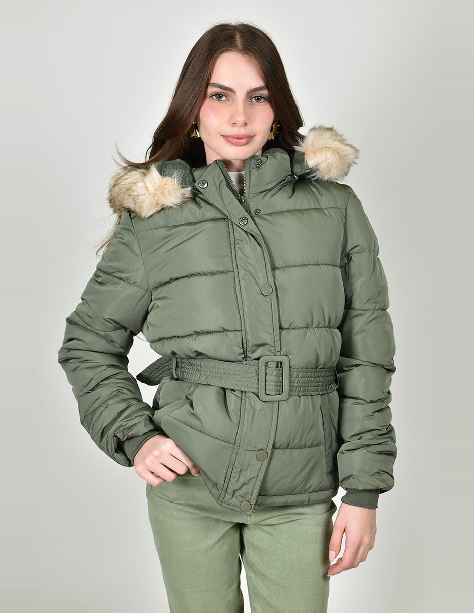 Chamarra acolchada roman fashion para mujer