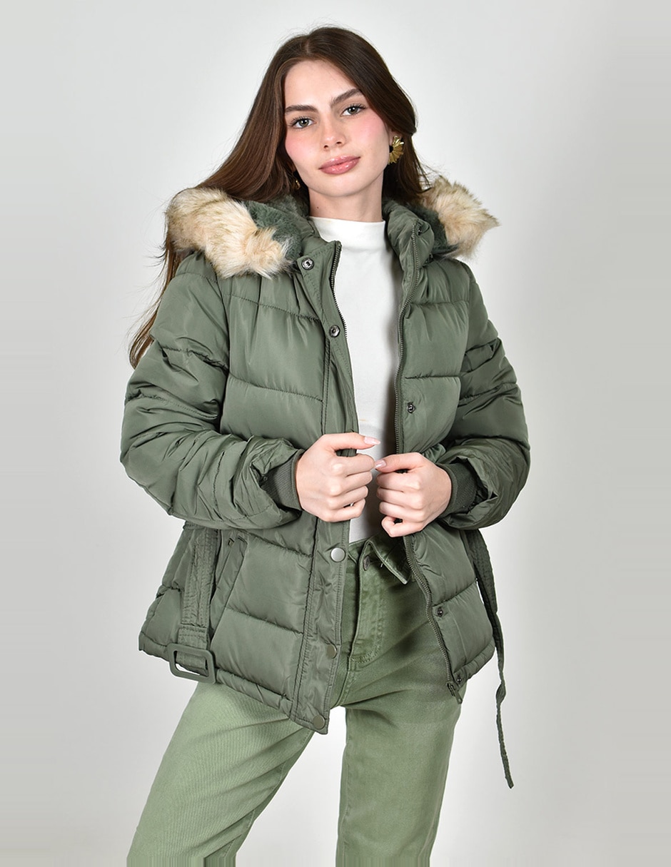 Chamarra acolchada roman fashion para mujer