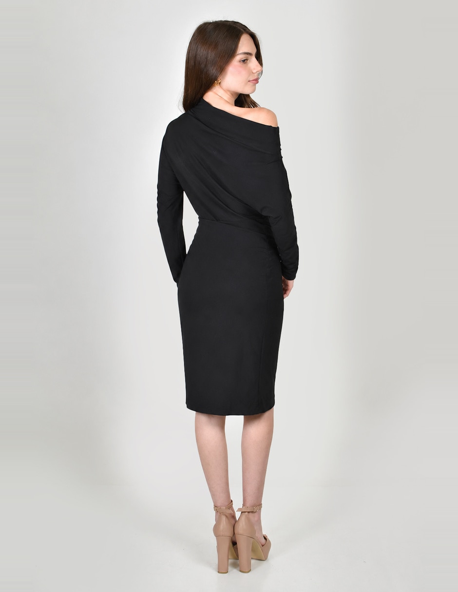 Vestido arriba rodilla casual para mujer 5