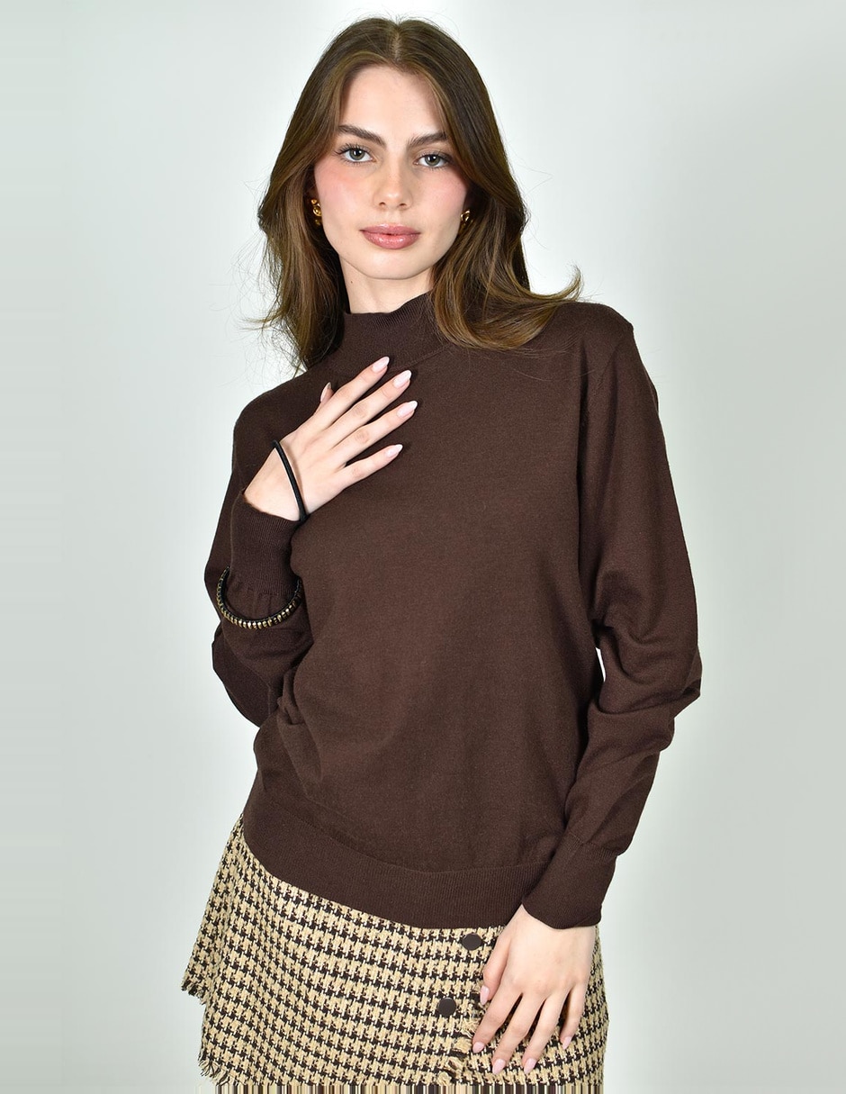 Blusa roman fashion manga larga para mujer