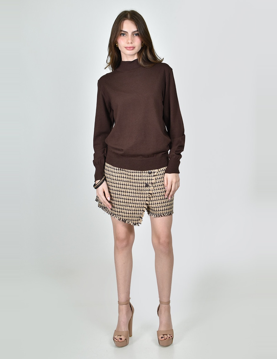 Blusa roman fashion manga larga para mujer