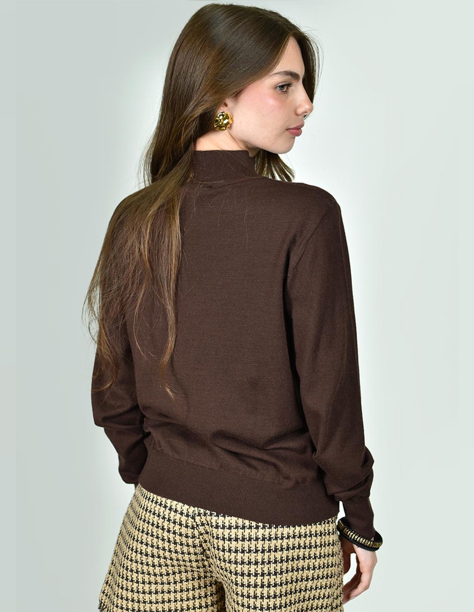 Blusa roman fashion manga larga para mujer