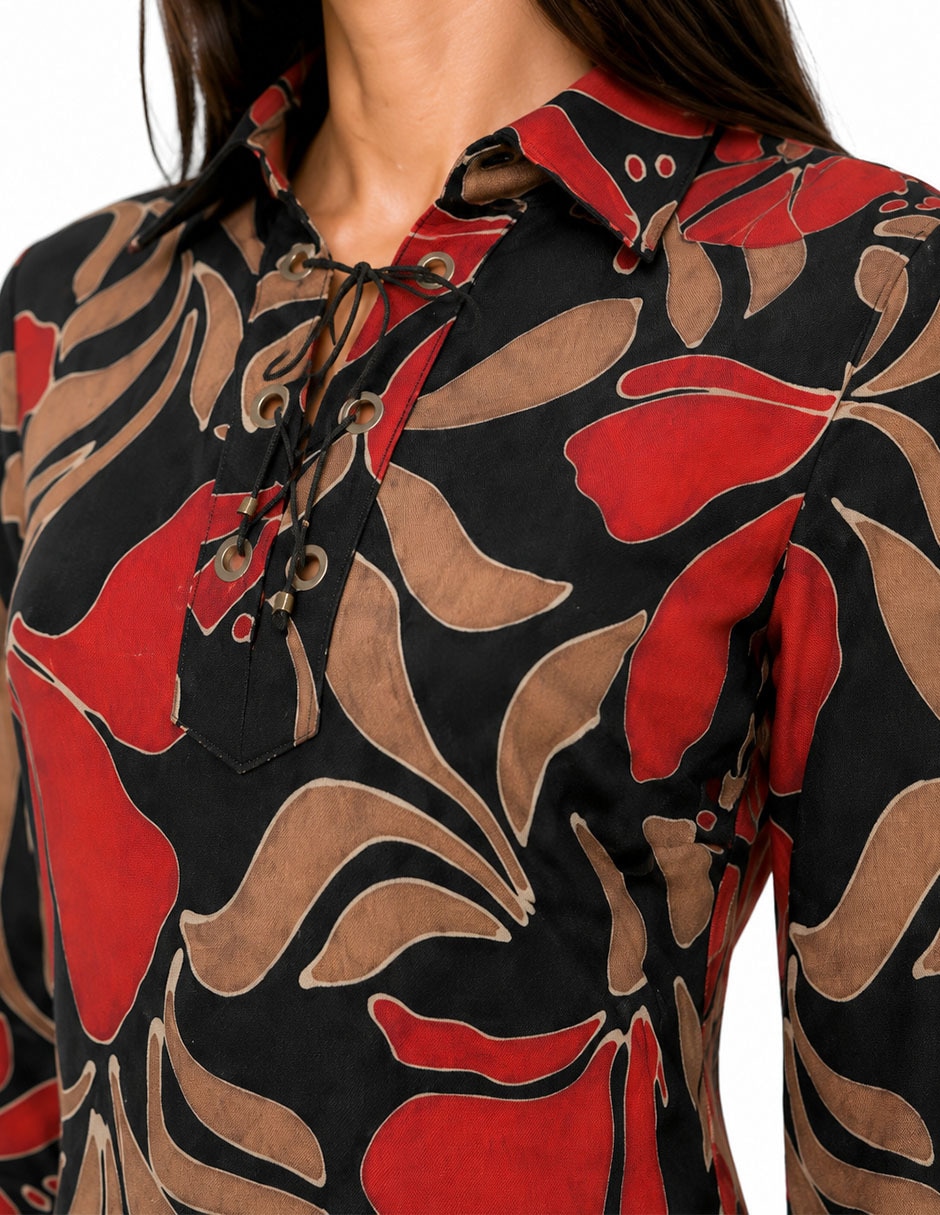 Vestido arriba rodilla casual para mujer 2
