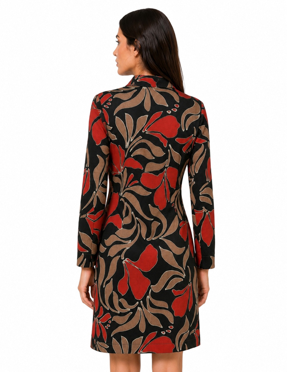 Vestido arriba rodilla casual para mujer 3