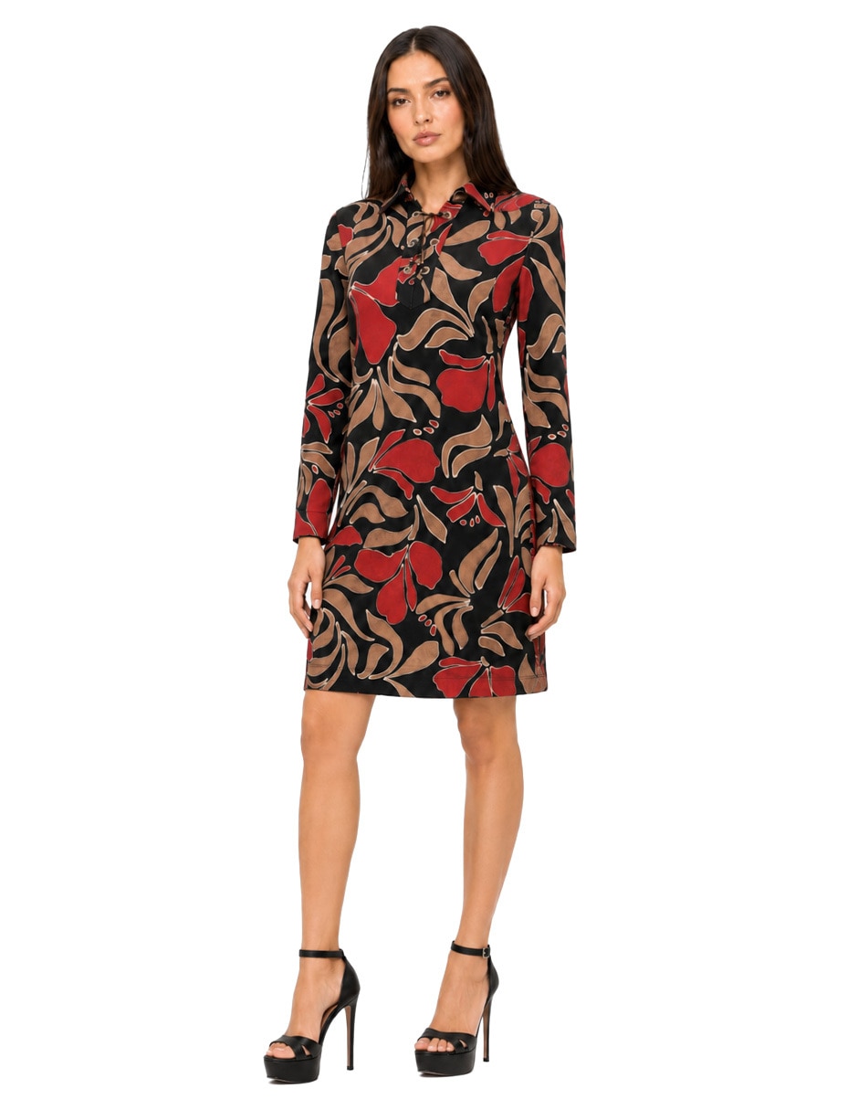 Vestido arriba rodilla casual para mujer 4