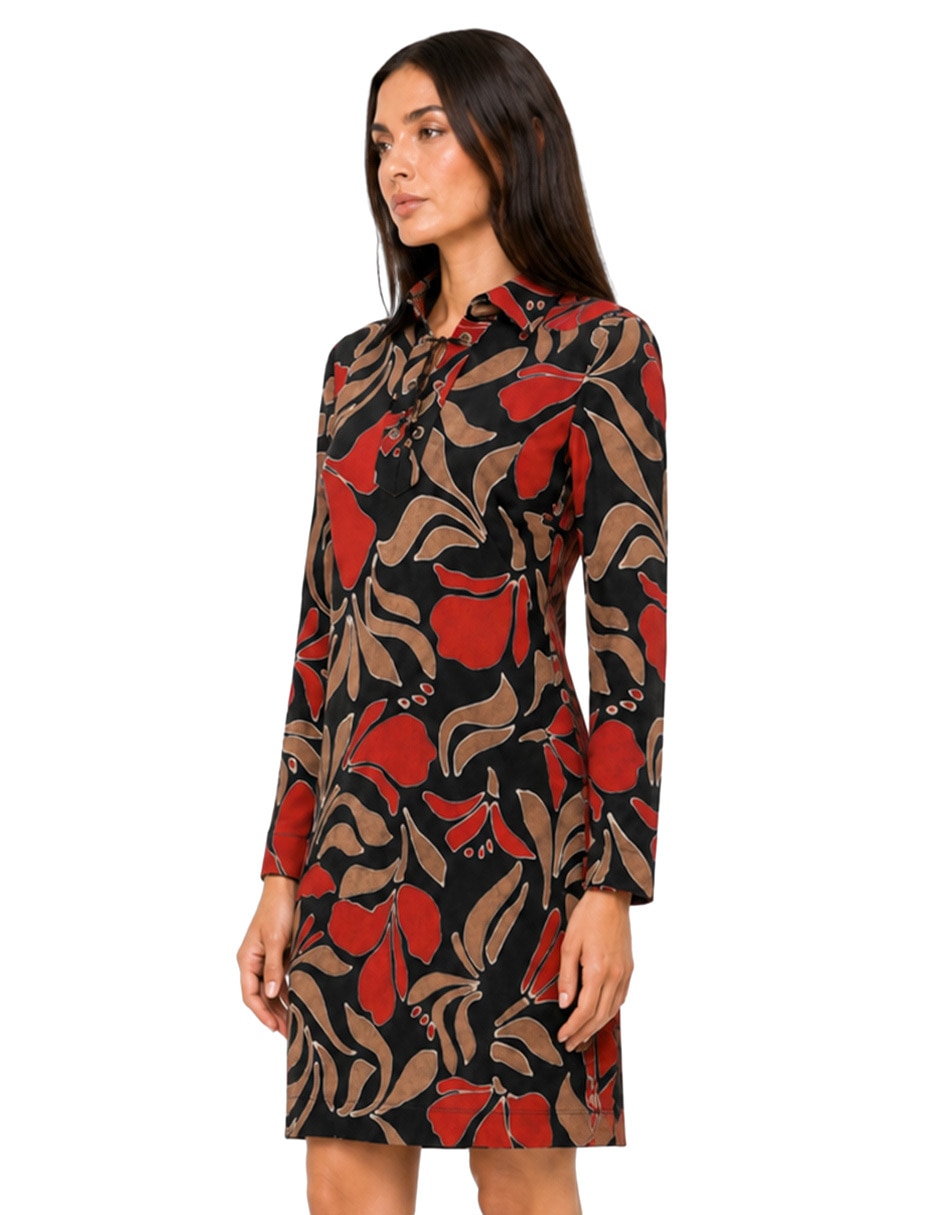 Vestido arriba rodilla casual para mujer 5