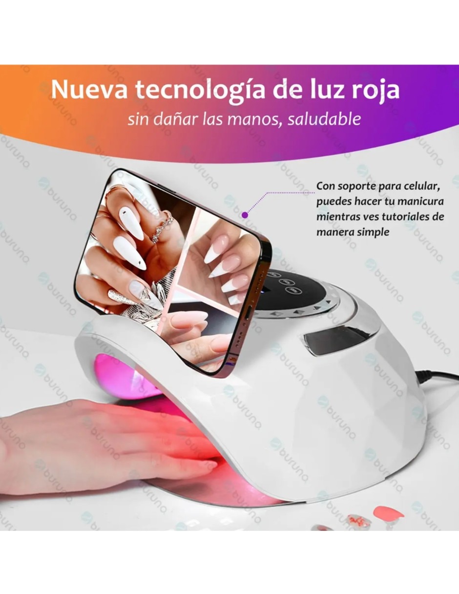 Lámpara led para uñas 2 piezas 2