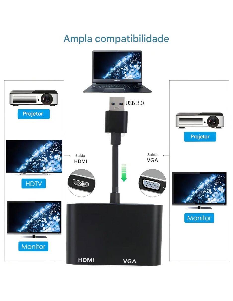 Adaptador hdmi-vga 5