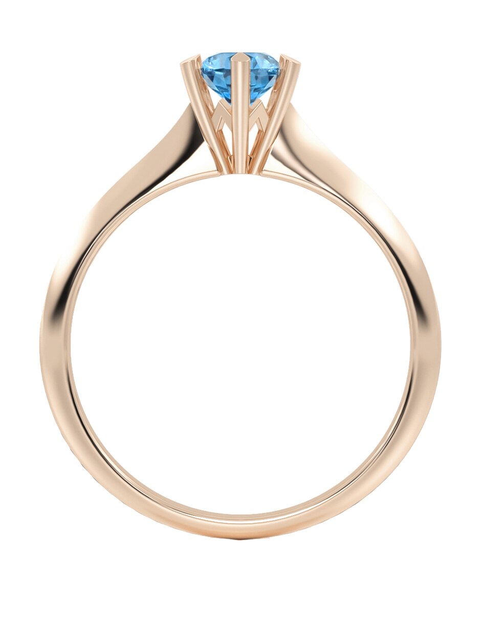 Anillo de compromiso de oro 10 k 5
