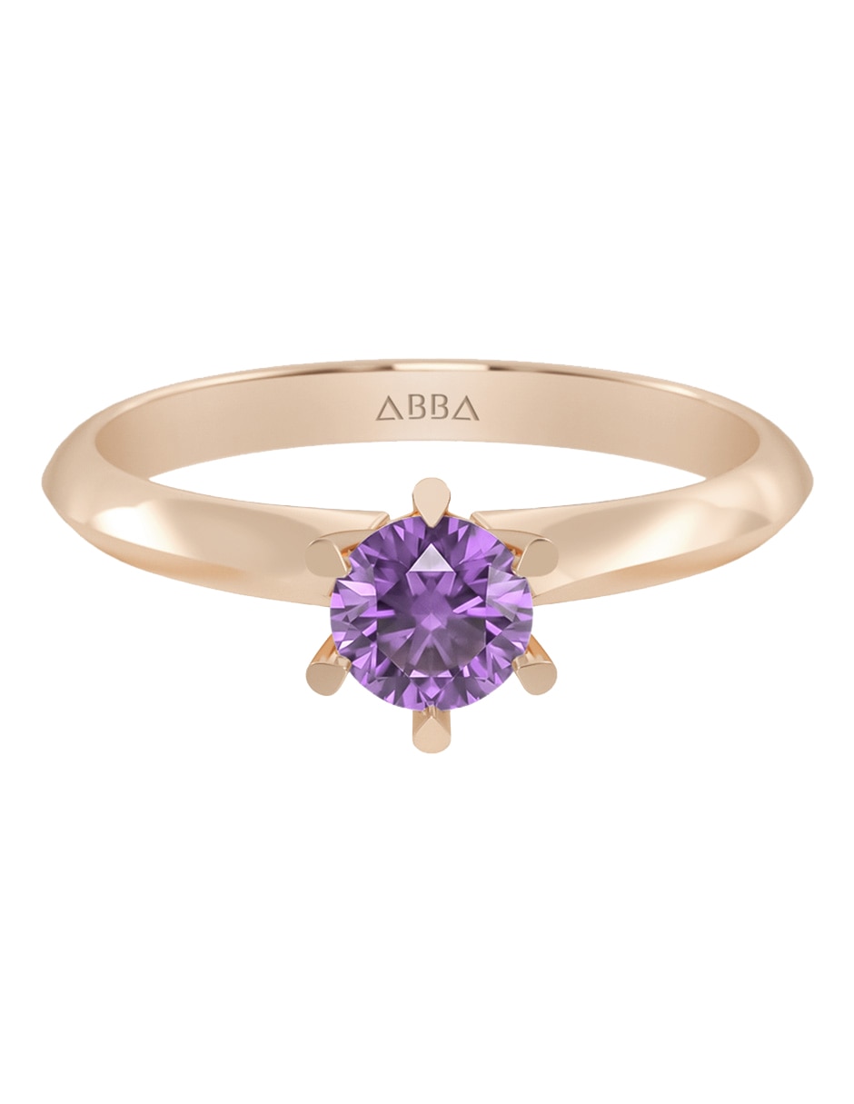 Anillo de compromiso de oro 14 k zirconia Anillo de compromiso de oro 14 k zirconia