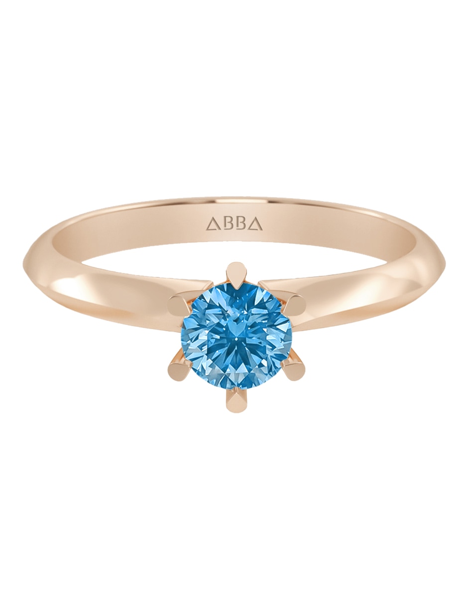 Anillo de compromiso de oro 14 k zirconia Anillo de compromiso de oro 14 k zirconia