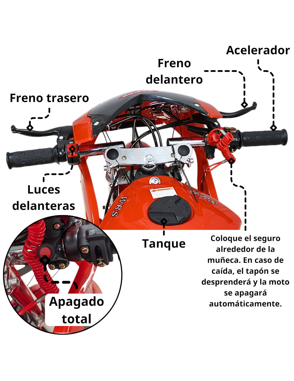 Montable con control remoto de combustible para infantil unisex 6