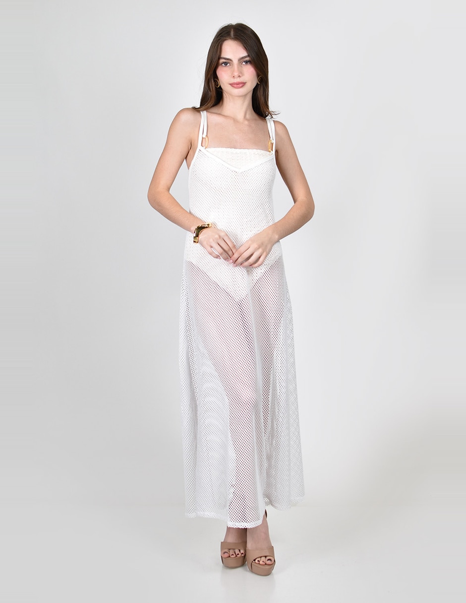 Vestido largo playa para mujer 4