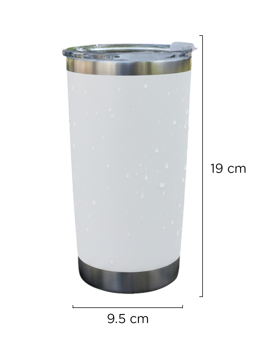Termo set 25 termos de 20oz giulia blanco con tapa a presión 8