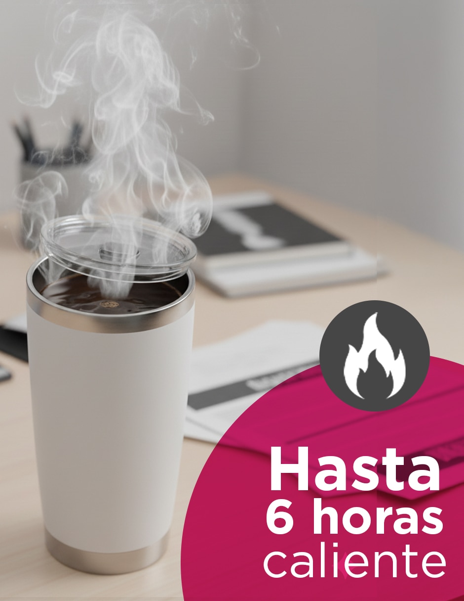 Termo set 25 termos de 20oz giulia blanco con tapa a presión 2