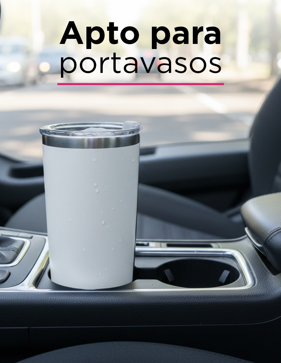 Termo set 25 termos de 20oz giulia blanco con tapa a presión 7