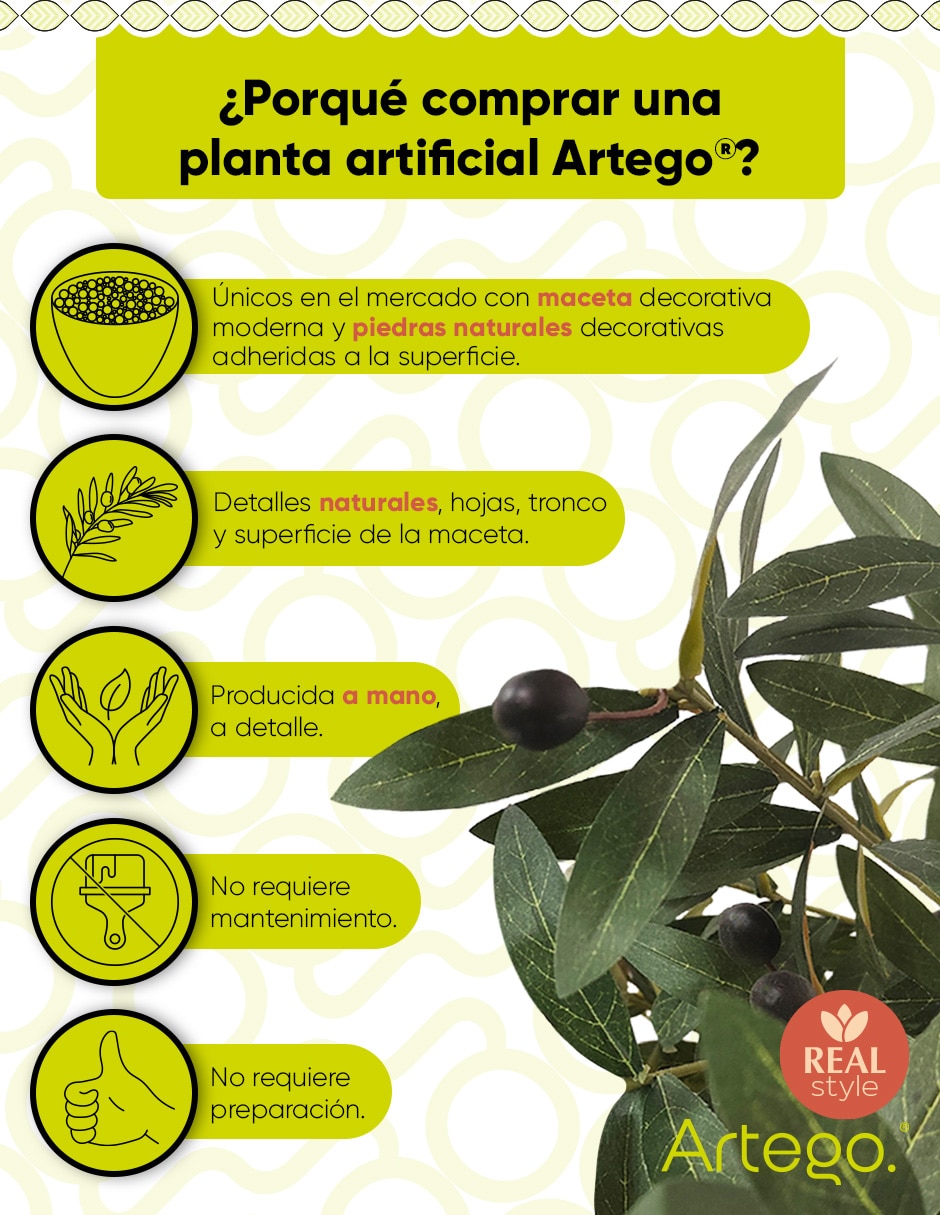 Planta olivo artificial olive real style olivo 2