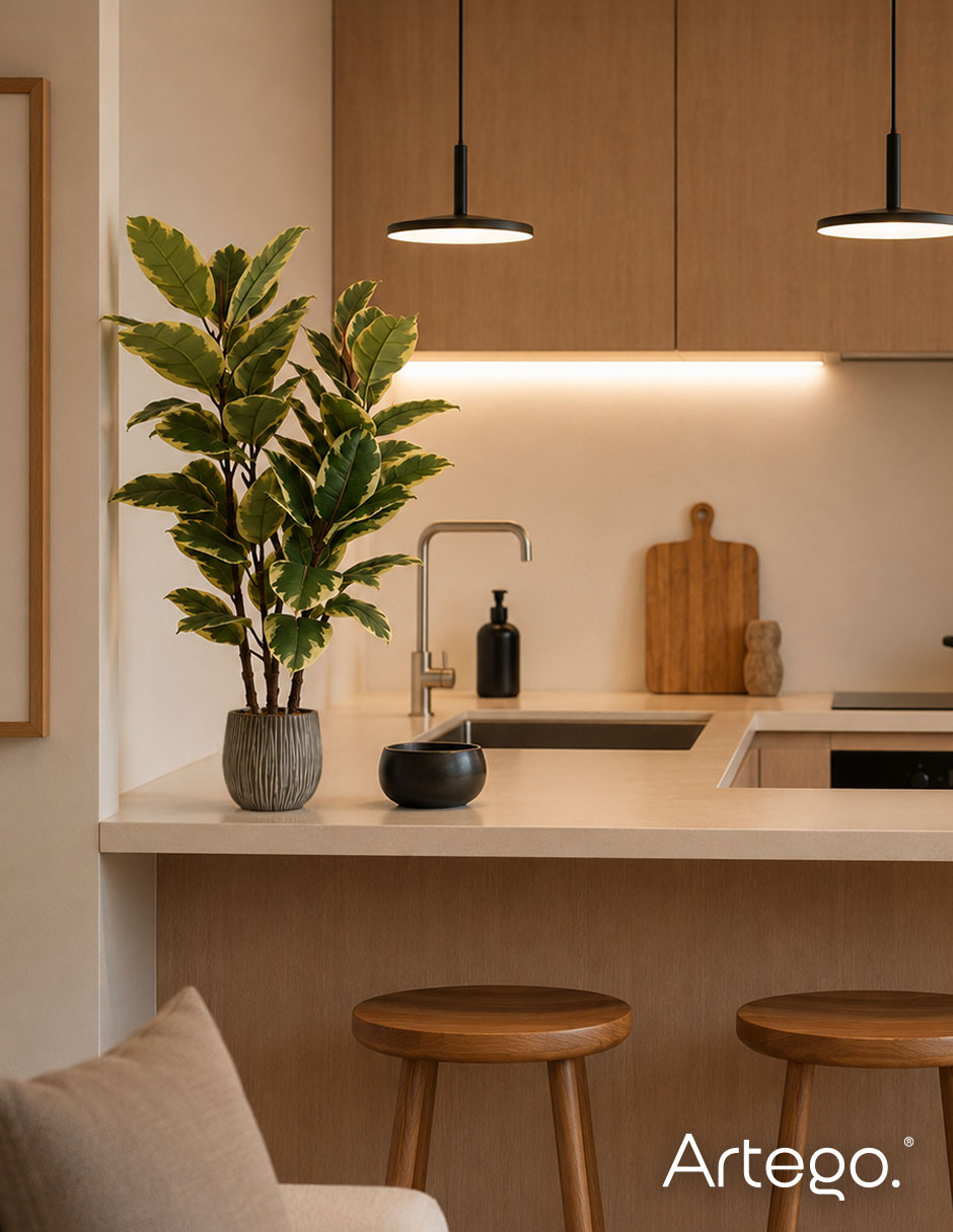 Planta ficus artificial tierra real style oak ficus variegata Planta ficus artificial tierra real style oak ficus variegata