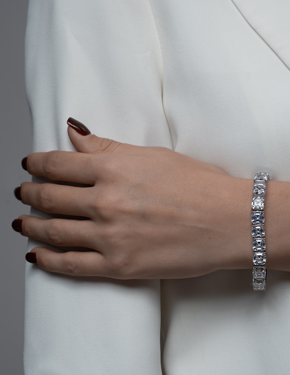 Pulsera de plata con zirconia p 925 2