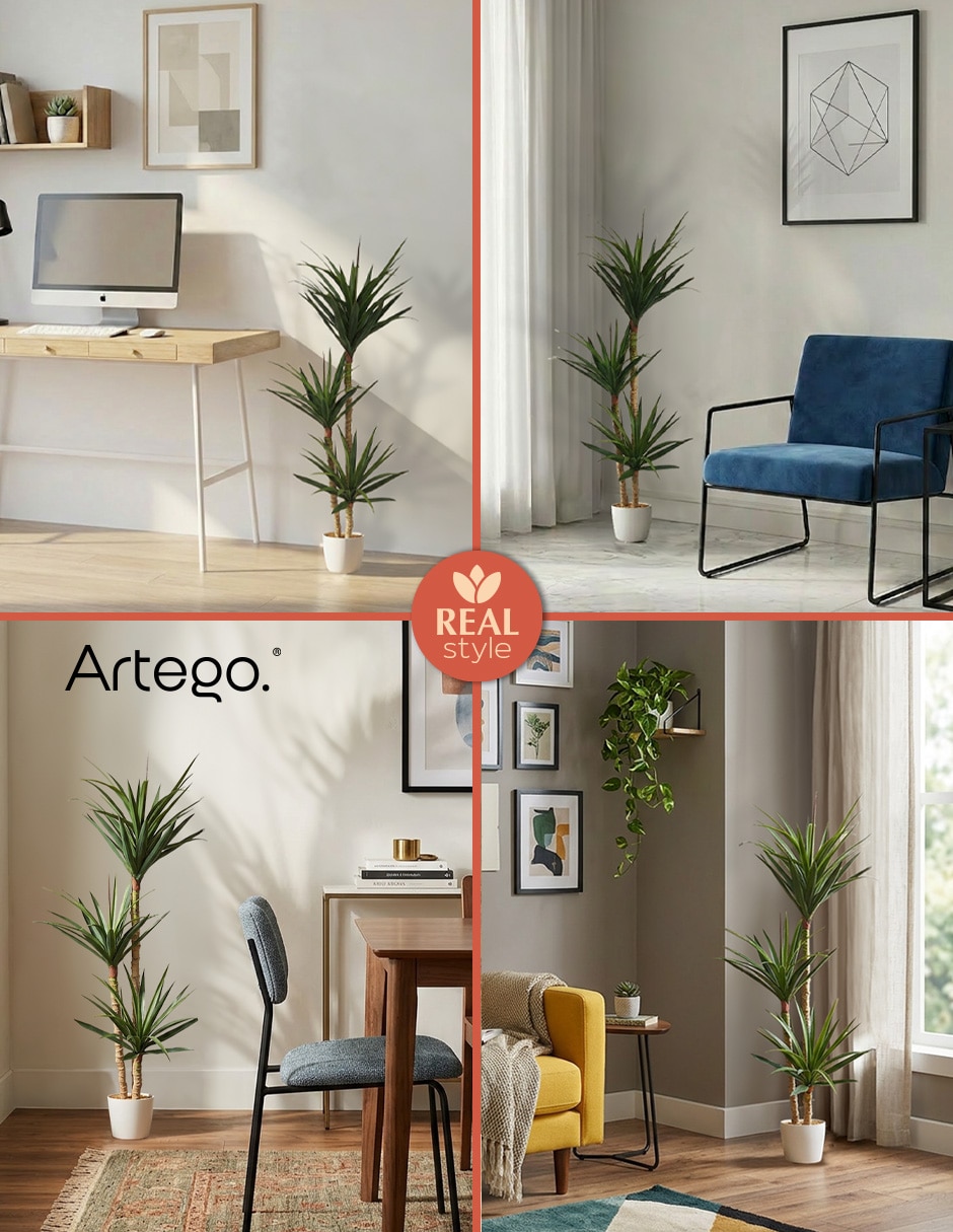 Planta palo de brasil artificial margi real style dracaena palo de brasil 5