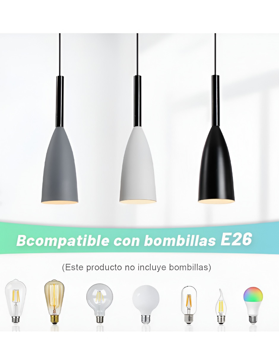 Set lámparas incandescente y led 2
