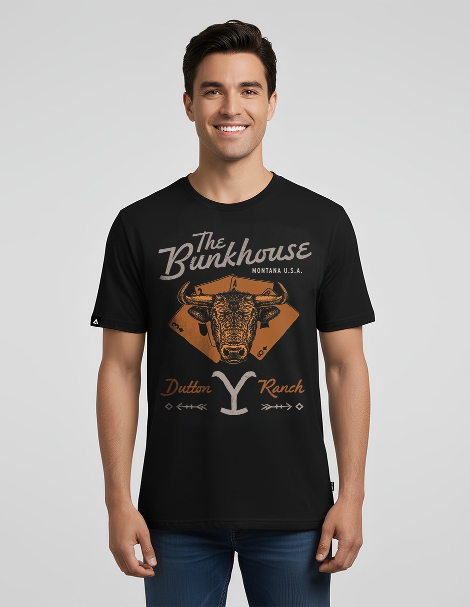 Playera yellowstone cuello redondo para hombre Playera yellowstone cuello redondo para hombre