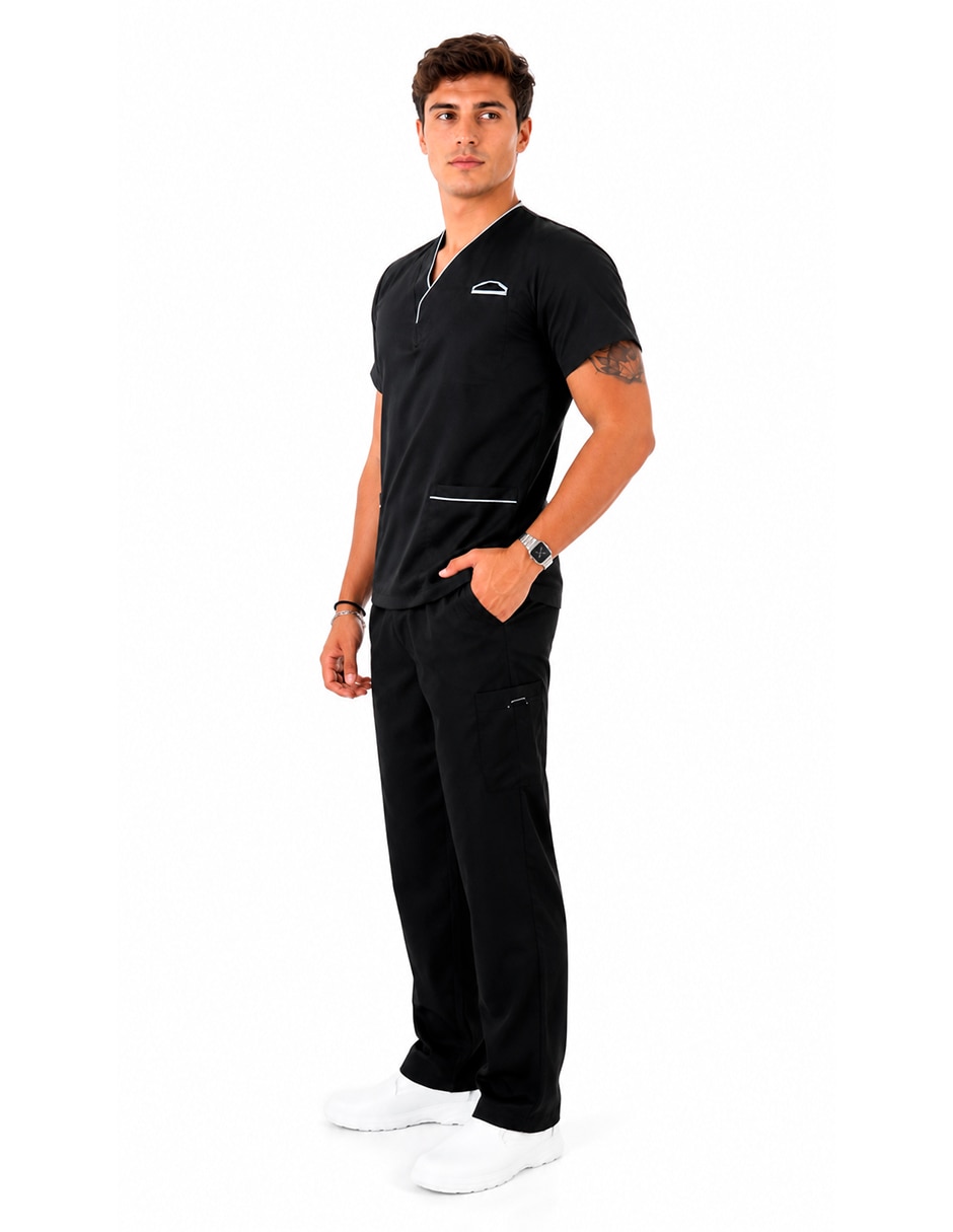 Pijama quirúrgica estilo relajado para hombre 2