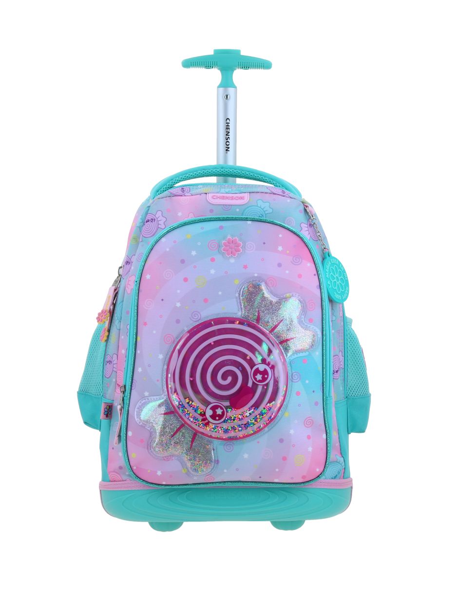 Mochila con ruedas escolar happy girl dolce para niña Mochila con ruedas escolar happy girl dolce para niña