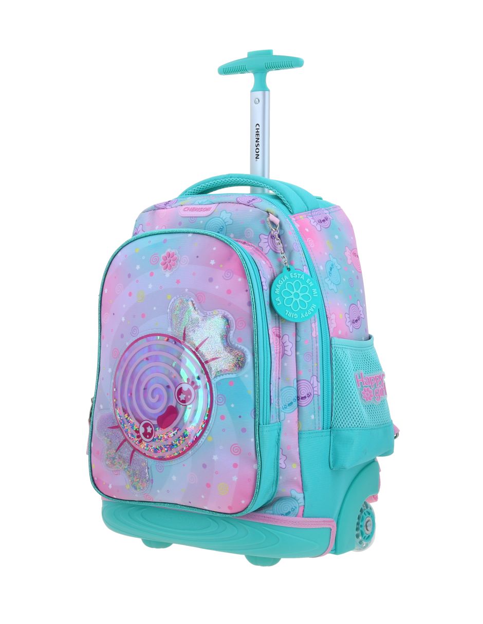 Mochila con ruedas escolar happy girl dolce para niña 7