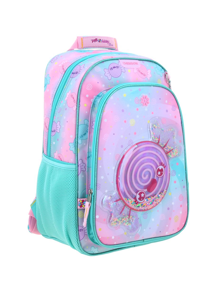 Mochila escolar happy girl dolce para niña 5