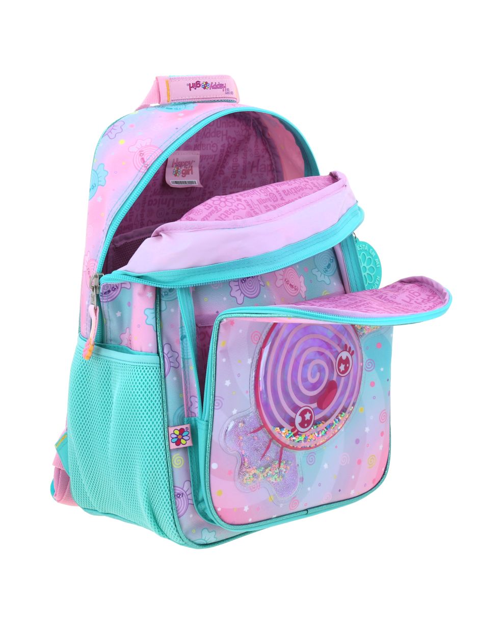 Mochila escolar happy girl dolce para niña 9