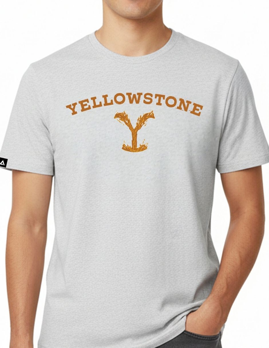 Playera yellowstone yellowstone made in usa cuello redondo para hombre