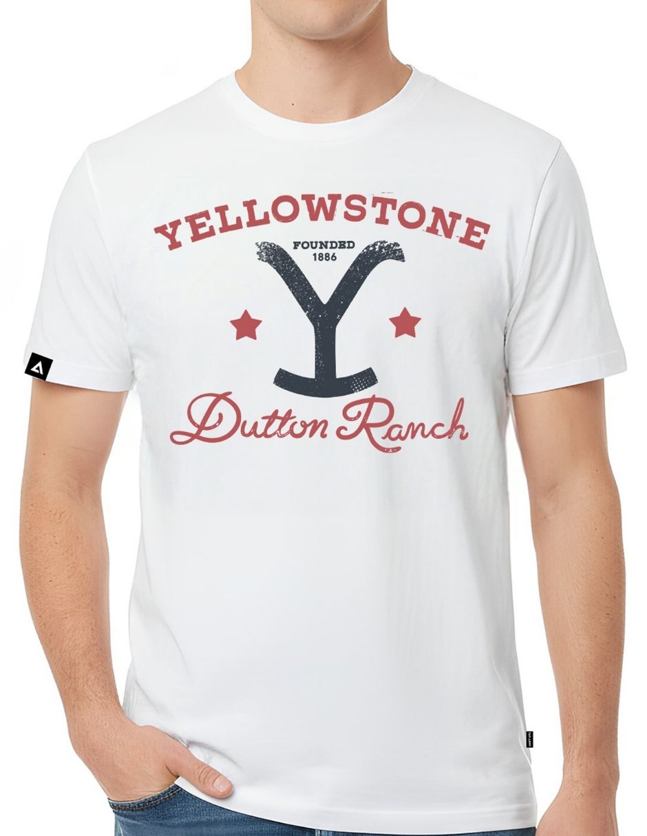 Playera yellowstone yellowstone stars cuello redondo para hombre