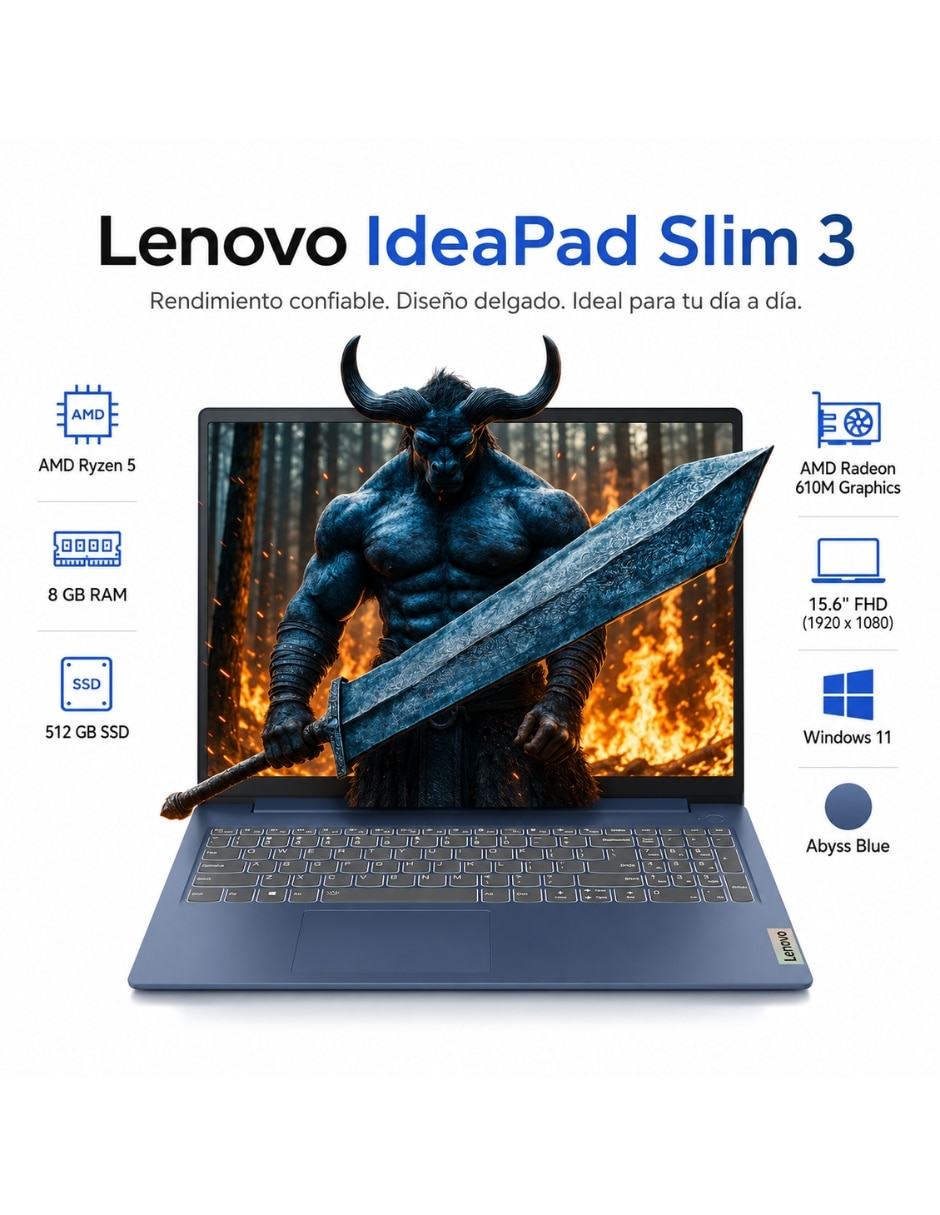 Laptop Ideapad Slim 3 15abr8 15.6 Pulgadas Full Hd Amd Ryzen 5 Integradas 8 Gb Ram 512 Gb Ssd Laptop Ideapad Slim 3 15abr8 15.6 Pulgadas Full Hd Amd Ryzen 5 Integradas 8 Gb Ram 512 Gb Ssd
