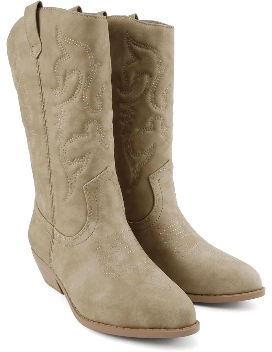 Bota cowboy arriba del tobillo para mujer 2