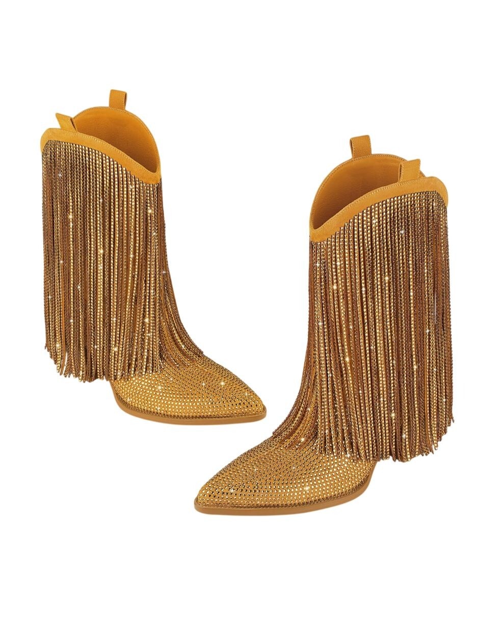 Bota cowboy arriba del tobillo para mujer 5