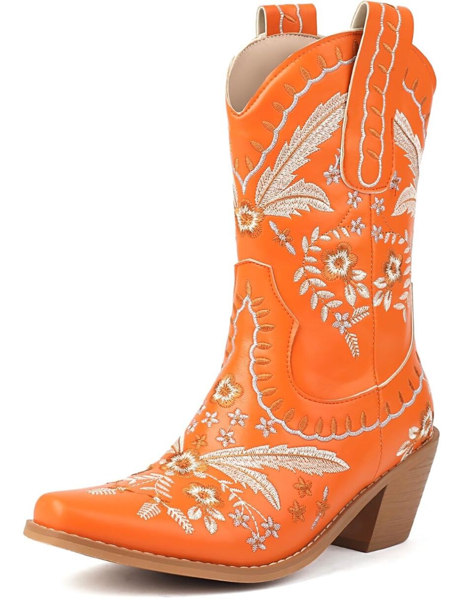 Bota cowboy arriba del tobillo para mujer 2