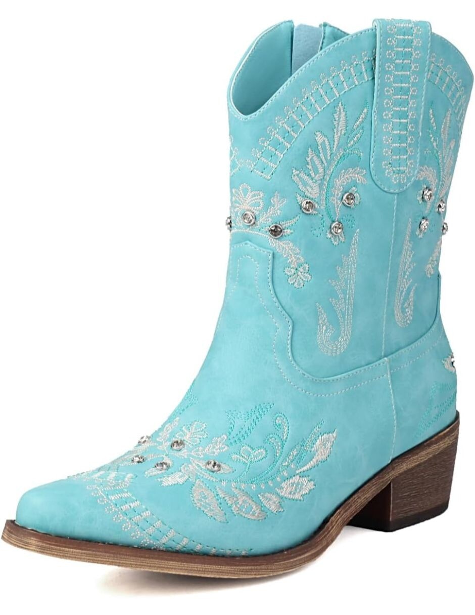 Bota cowboy arriba del tobillo para mujer Bota cowboy arriba del tobillo para mujer