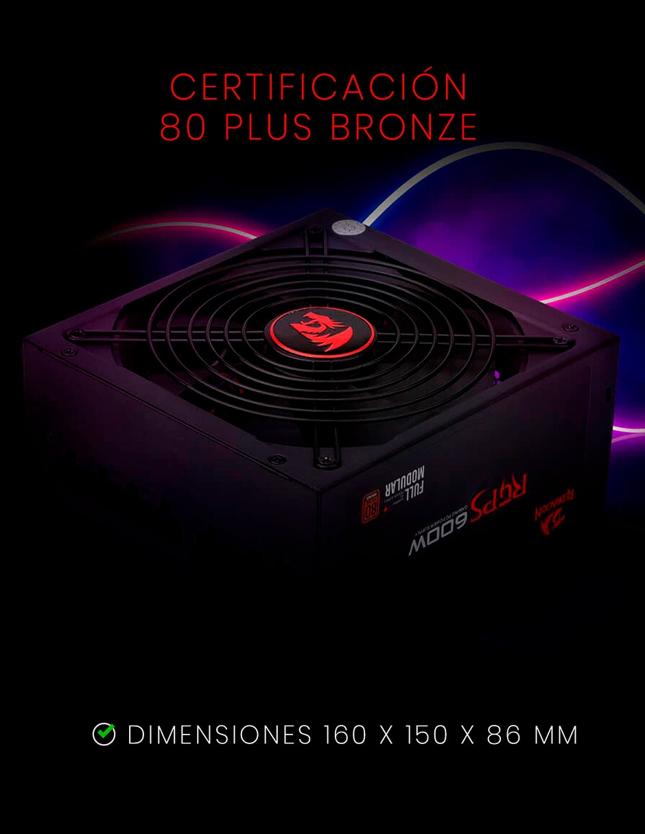 Fuente de poder gc-ps003 600 w 3