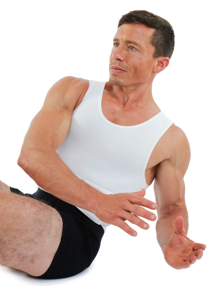 Camiseta tipo faja control de abdomen para hombre 5