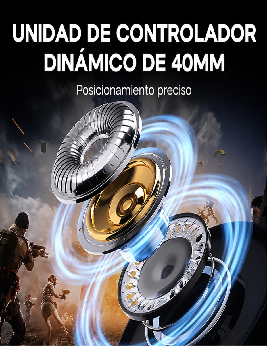 Audífonos gamer alámbrica e inalámbrica g7 pro 8