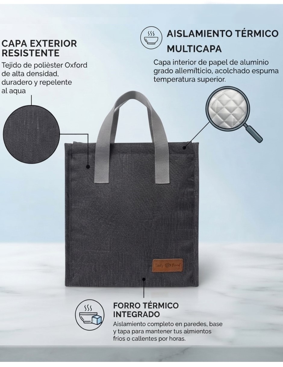 Lonchera para hombre y mujer capacidad de 8 litros 3